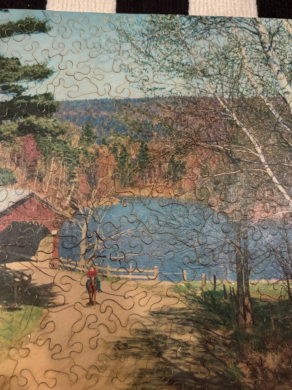 Vintage Northwoods Workshop Wood Puzzle #339 Old Landmark 304 pc Minocqua WI